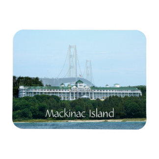 Imán Gran Hotel Magnet Mackinac Island Bridge