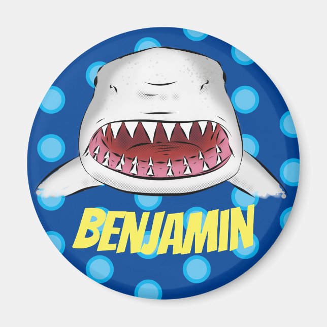 Imán Gran ilustracion de personalizado cómico de la boc (Frente)