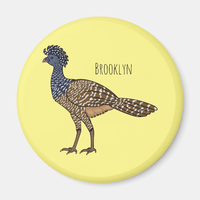 Imán Gran ilustracion de personalizado de aves de curac (Frente)