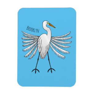 Imán Gran ilustracion de personalizado de aves de garga