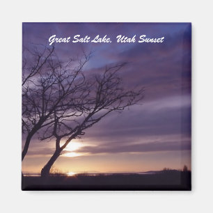 Imán Gran Lago Salado, Utah Sunset