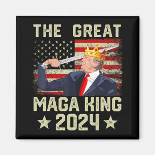 Imán Gran MAGA Rey Trump Biden Política Ultra Mega P
