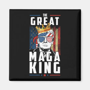 Imán Gran MAGA Rey Trump Biden Política Ultra Mega P