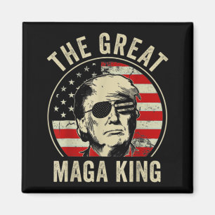 Imán Gran MAGA Rey Trump Biden Política Ultra Mega P