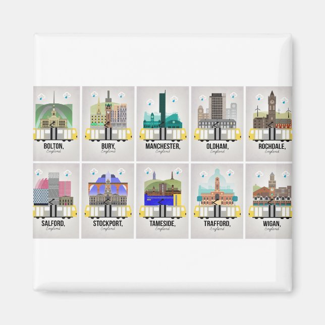 Imán Gran Manchester (Frente)