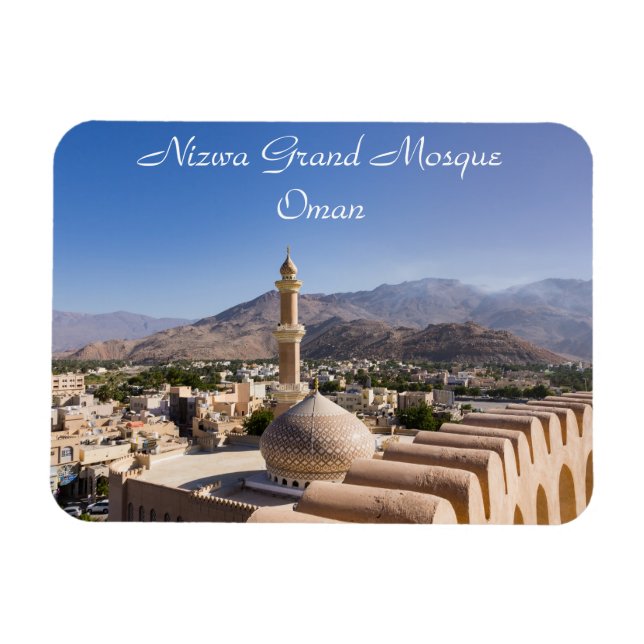 Imán Gran mezquita y minarete en Nizwa - Omán (Horizontal)