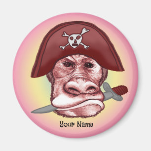 Imán Gran Mono Pirata Malvado