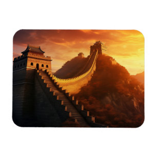 Imán Gran Muralla China Sunset Magnet - Asia majestuosa