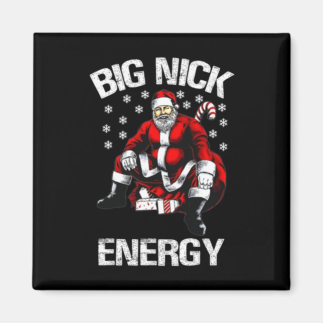 Imán Gran Nick Energy Funny Santa Navidades 1 (Frente)