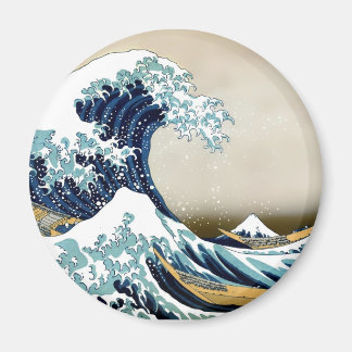 Imán Gran ola de alta calidad en Kanagawa por Hokusai