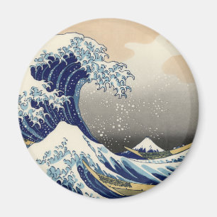 Imán Gran ola de pintura japonesa Kanagawa