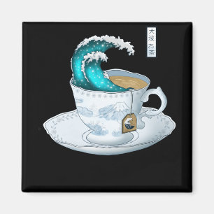 Imán Gran ola de té en Kanagawa