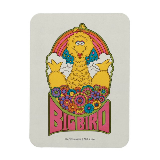 Imán Gran Pájaro | Psicodélico (Vertical)