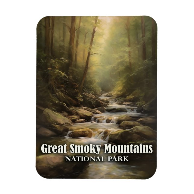 Imán Gran Parque Nacional de Montañas Smoky (Vertical)