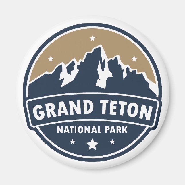 Imán Gran Parque Nacional de Teton (Frente)