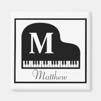 Imán Gran Piano Monograma Pianista Personalizar Plaza S
