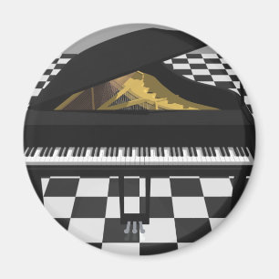 Imán Gran Piano y Suelo de Nilo: Modelo 3D: