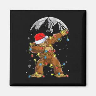 Imán Gran pie árbol de navidad de Santa Claus ilumina a