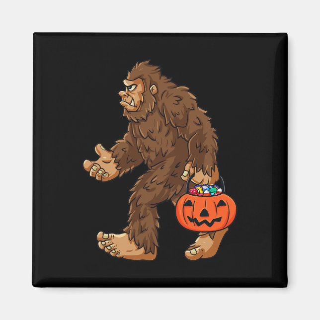 Imán Gran pie Jack O Lantern Fun Halloween Niños Sas (Frente)