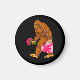 Imán Gran pie Sasquatch Funny Día de San Valentín Love