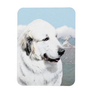 Imán Gran pintura en los Pirineos - Arte original del p