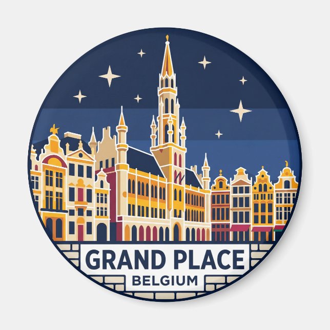 Imán Gran Plaza Bélgica (Frente)