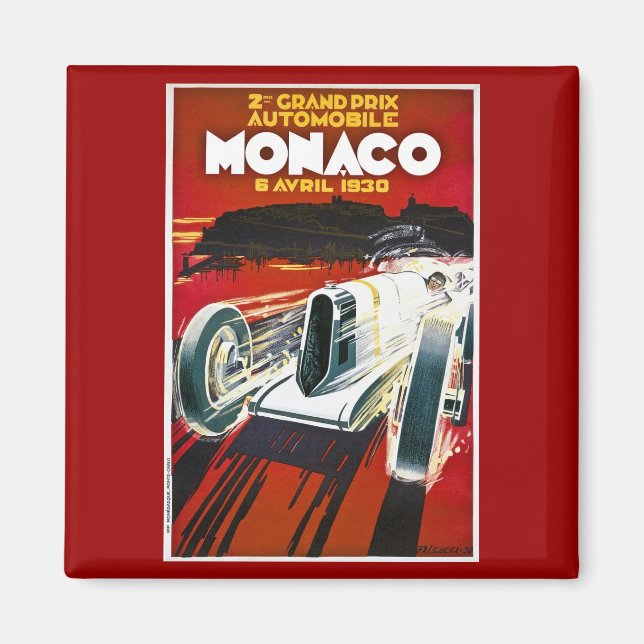 Imán Gran Premio de Mónaco de 1930 (Frente)