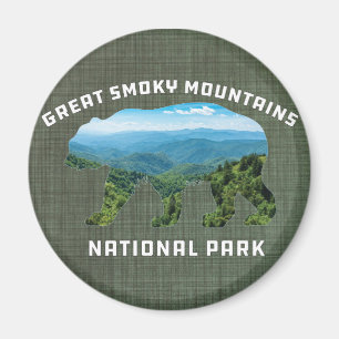 Imán Gran recuerdo del famoso parque nacional de las mo