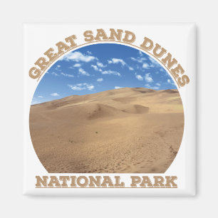 Imán Gran recuerdo del Parque Nacional de las Dunas de
