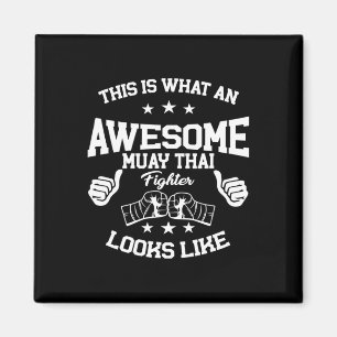 Imán Gran regalo para luchador de Muay Thai Kickboxing 
