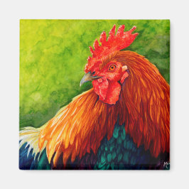 Imán Gran Rojo - Rooster Magnet