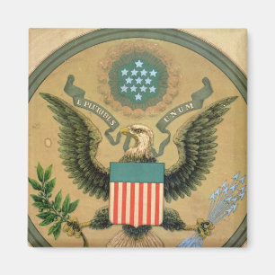 Imán Gran sello de los Estados Unidos, c.1850