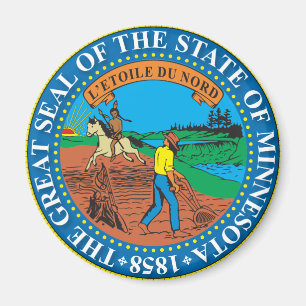 Imán Gran sello del estado de Minnesota