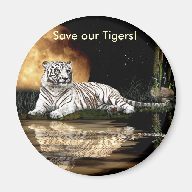 Imán GRAN serie de especies amenazadas CAT (Frente)