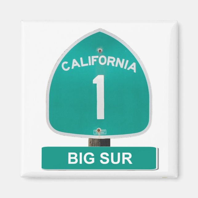 Imán Gran Sur, California Highway 1 Magnet (Frente)