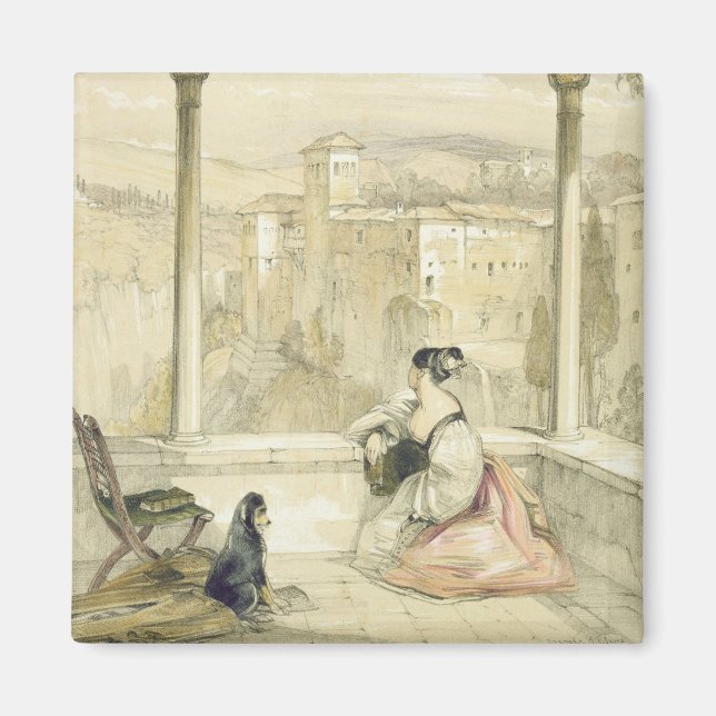 Imán Granada (Alhambra), plato 9 de los "Esbozos de Esp (Frente)