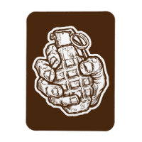 Granada De Mano Al Estilo De Los Comics