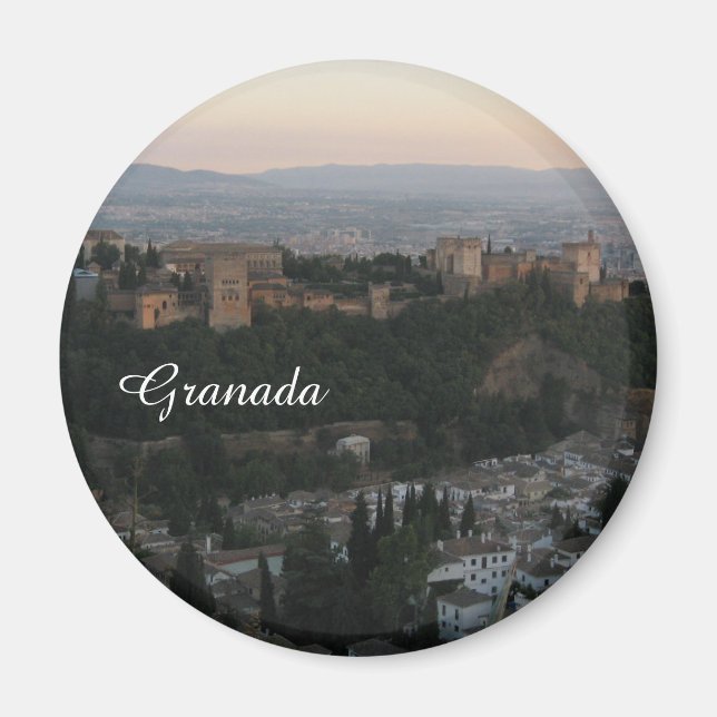 Imán Granada, España Ver Estándar De Foto, 5,7 Cm Magne (Frente)