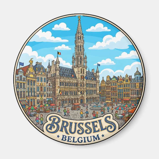 Imán Grand Place, Bruselas Bélgica (Frente)