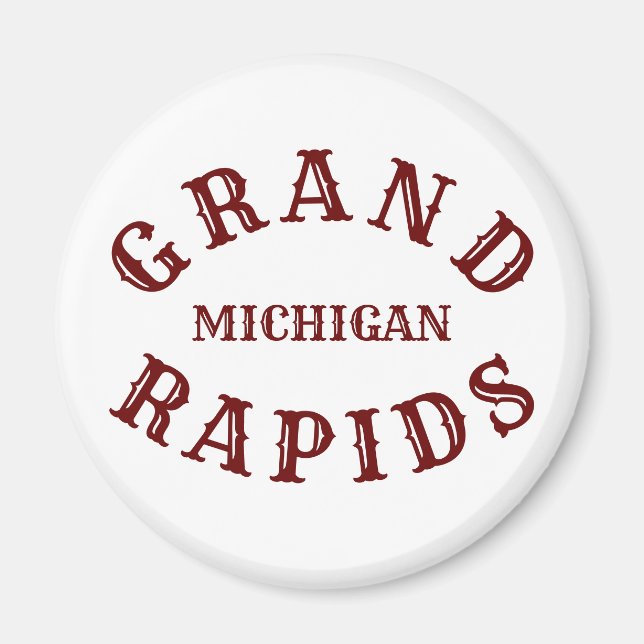Imán Grand Rapids, Michigan Magnet (Frente)