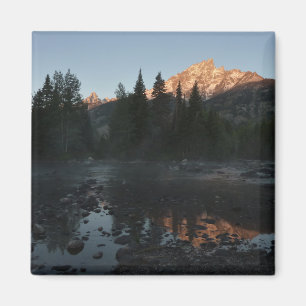 Imán Grand Teton Sunrise en Cottonwood Creek