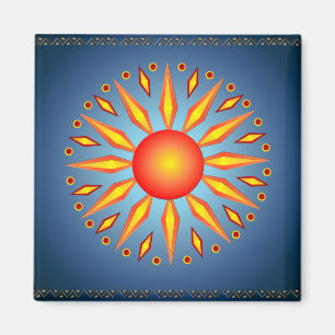 Imán grande de Sun del solsticio de verano