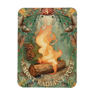 Imán grande de yule y solsticio de invierno radian