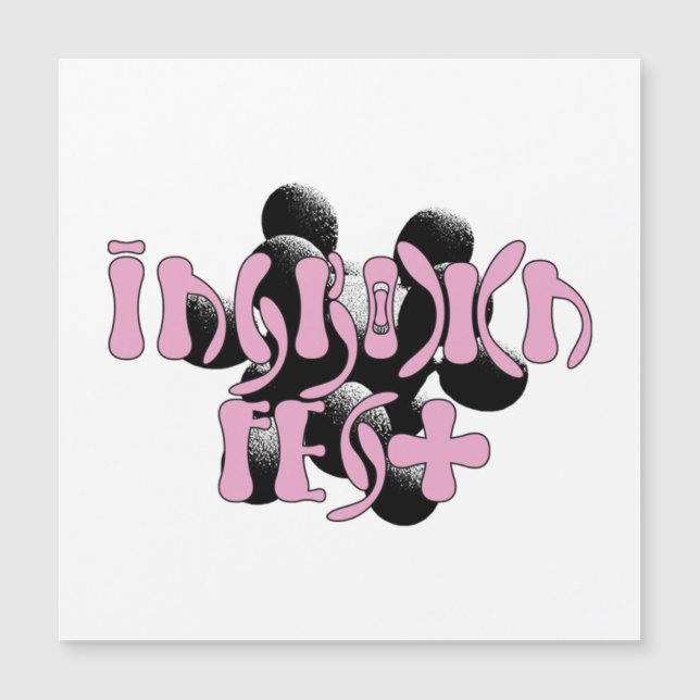 Imán grande del Festival Inculto (Anverso)