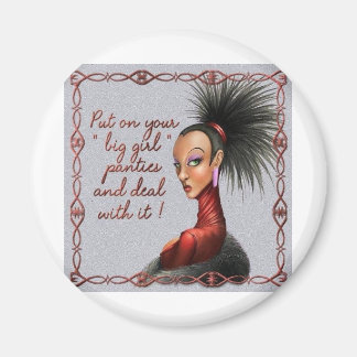 Imán grandes bragas chicas