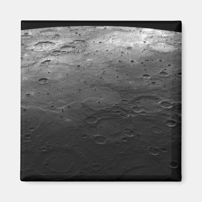 Imán Grandes cráteres en el planeta Mercurio (Frente)