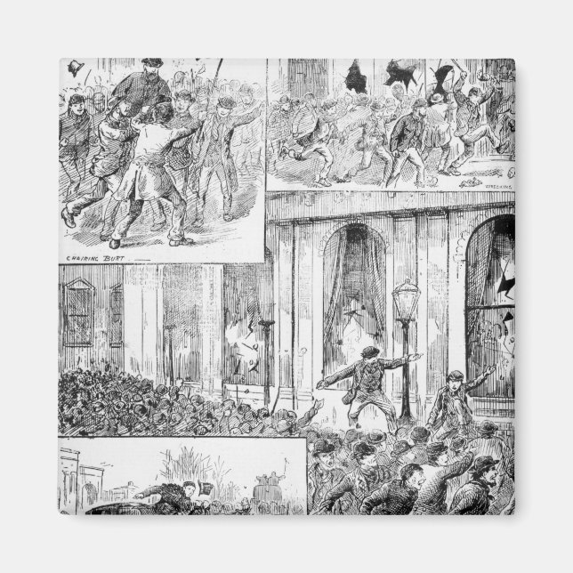 Imán Grandes disturbios en Londres (Frente)