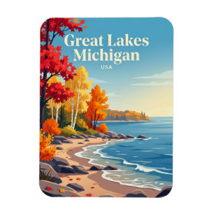 Imán Grandes Lagos Michigan EE. UU.