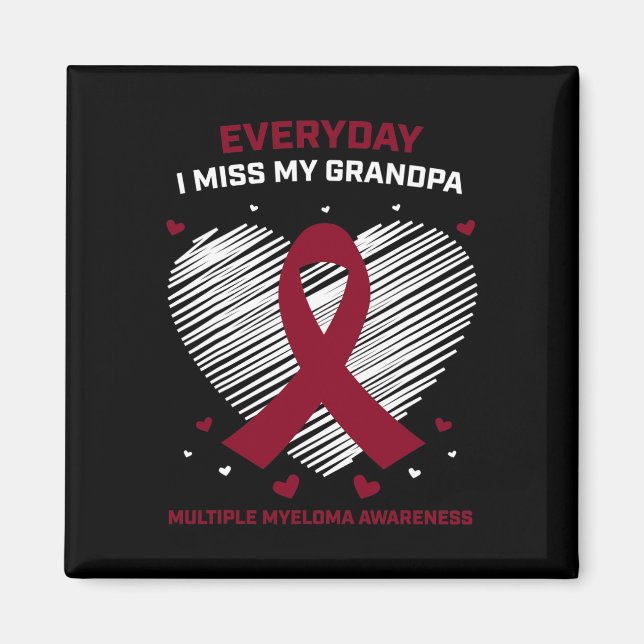 Imán Grandfather Multiple Myeloma Grandpa Blood Cancer  (Frente)