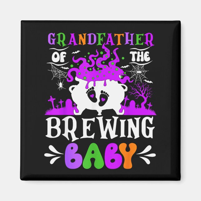 Imán Grandfather Of The Brewing Baby Grandpa To Be Hall (Frente)